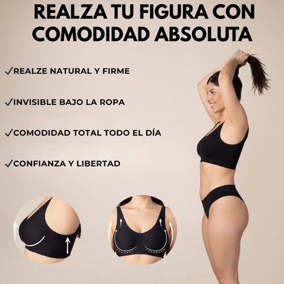 PROMO 6x3 | 3 CORPIÑOS SEGUNDA PIEL + 3 BOMBACHAS SIN COSTURA DE REGALO