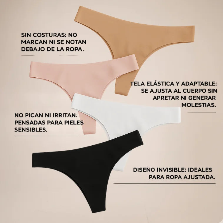 PROMO 6x3 | 3 CORPIÑOS SEGUNDA PIEL + 3 BOMBACHAS SIN COSTURA DE REGALO