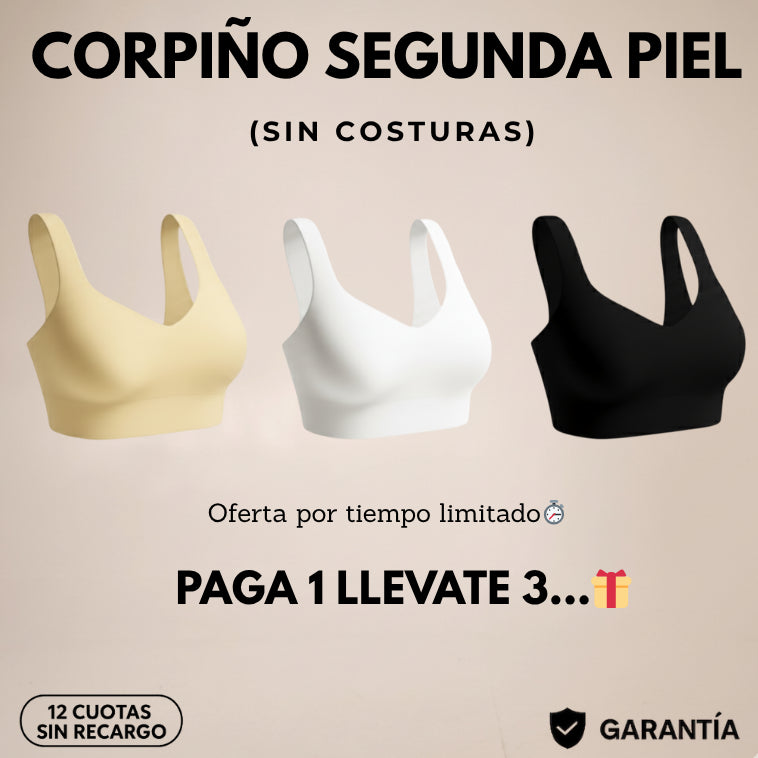 3x1 PROMO | CORPIÑO SEGUNDA PIEL